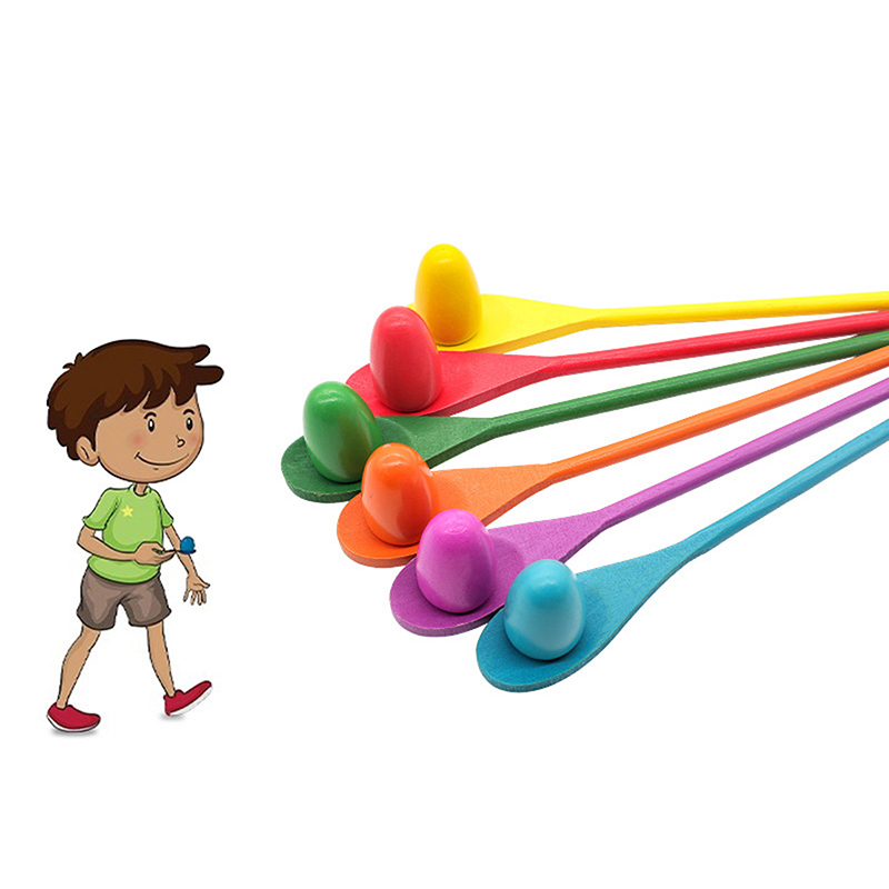 Party Games Egg - Z. 6 Pcs Egg Spoon Race