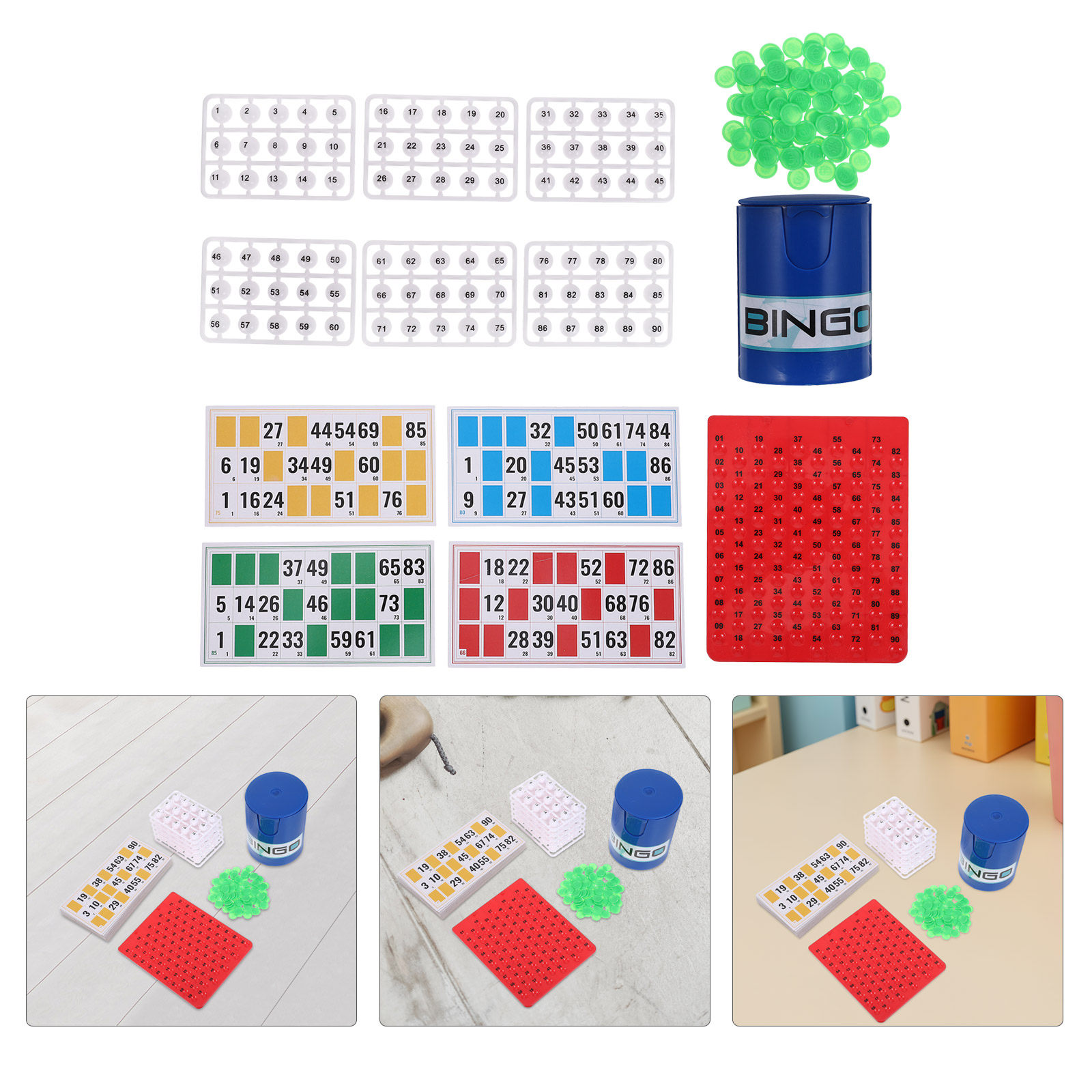Party Games Bingo - 1Set Portable Children Bingo Game Color