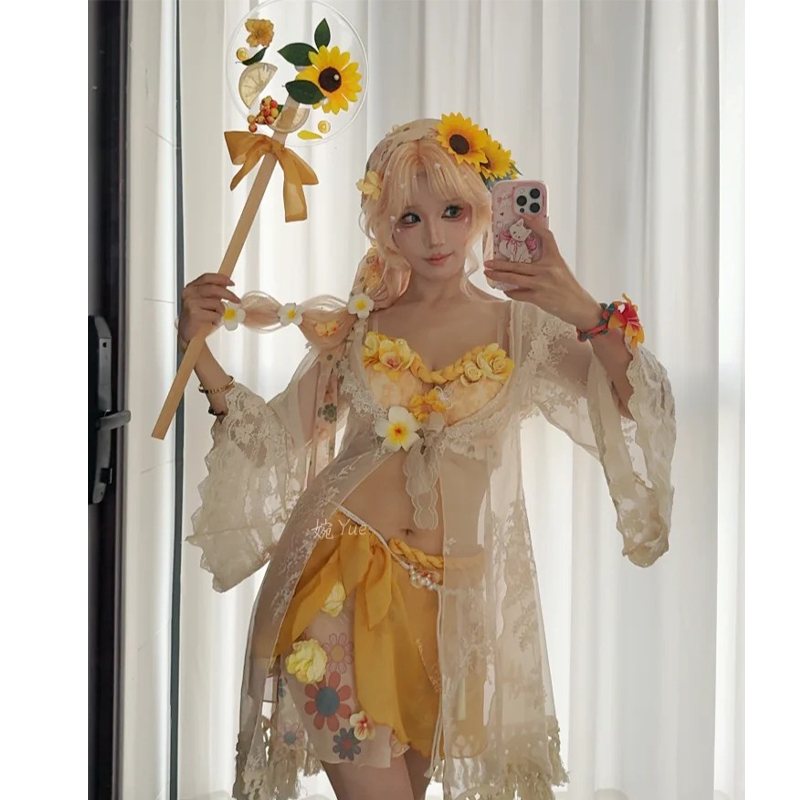 Party Games Summer - Naiad Grace​​ Summer Gold Cosplay Costume