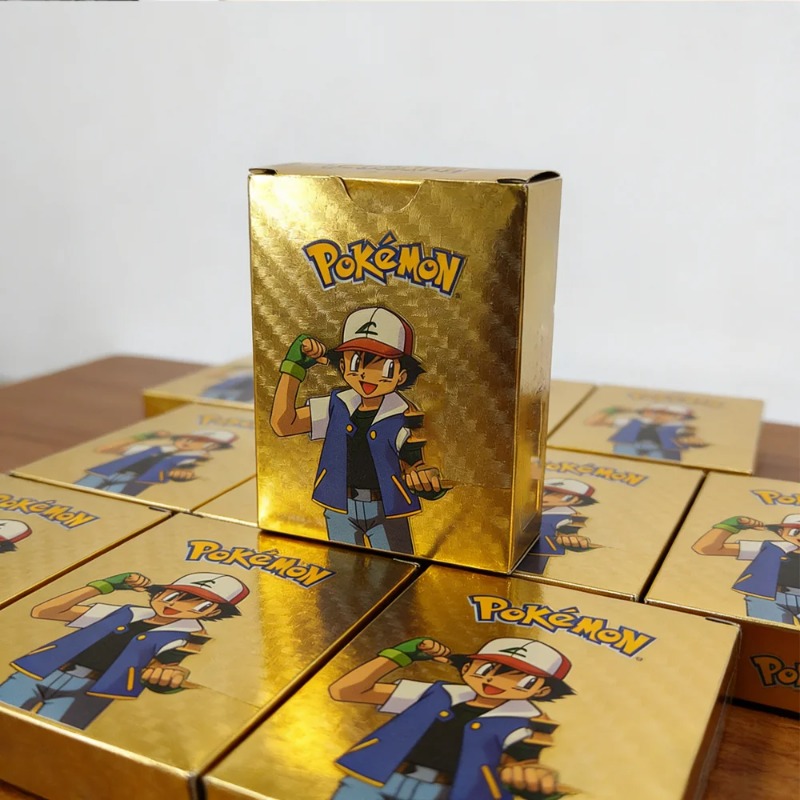 Party Games In Spanish - 55PCS Pokemon Cards Vmax GX Gold