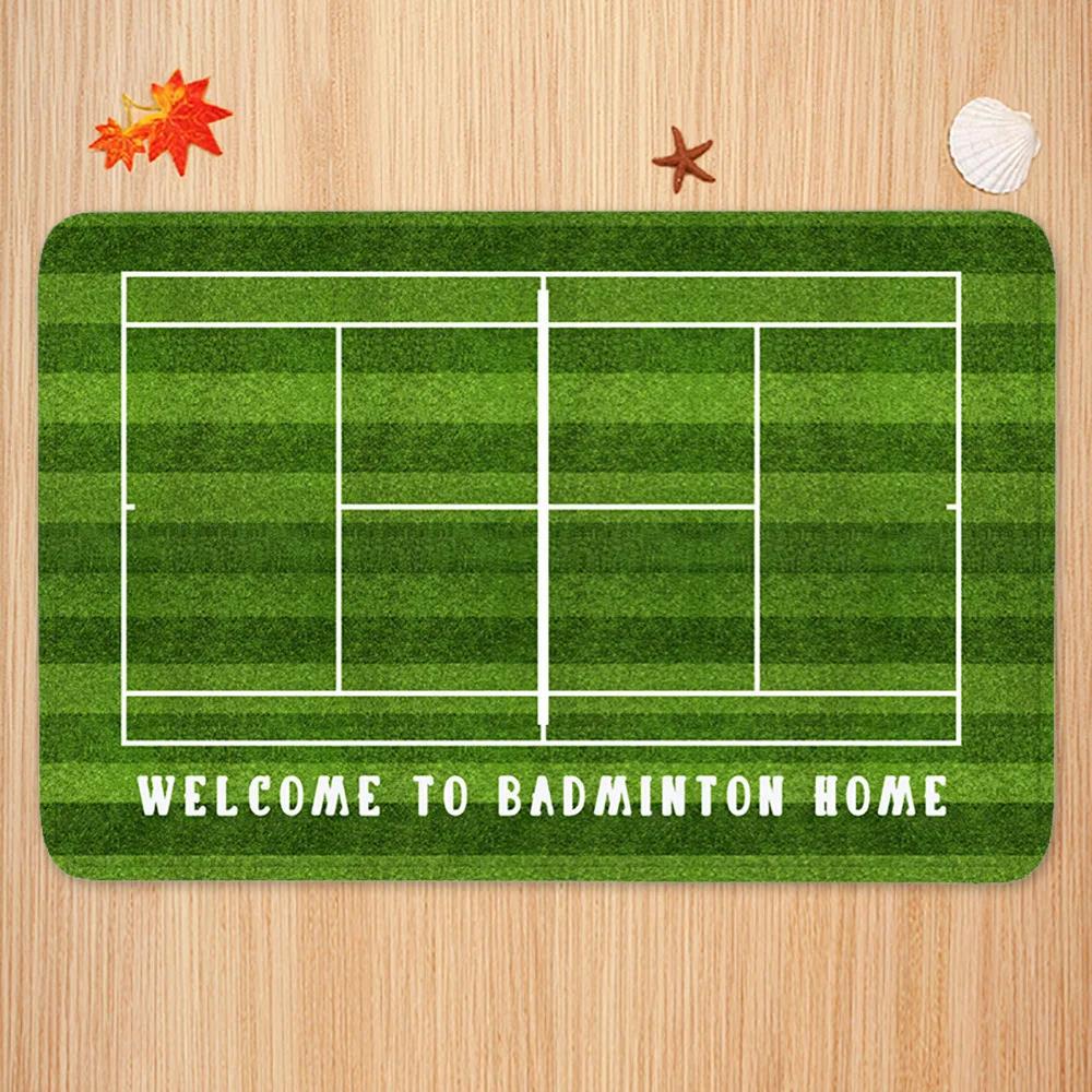 Sports Theme Carpet Mat Tennis - Badminton Set Garden ulasan dan harga
