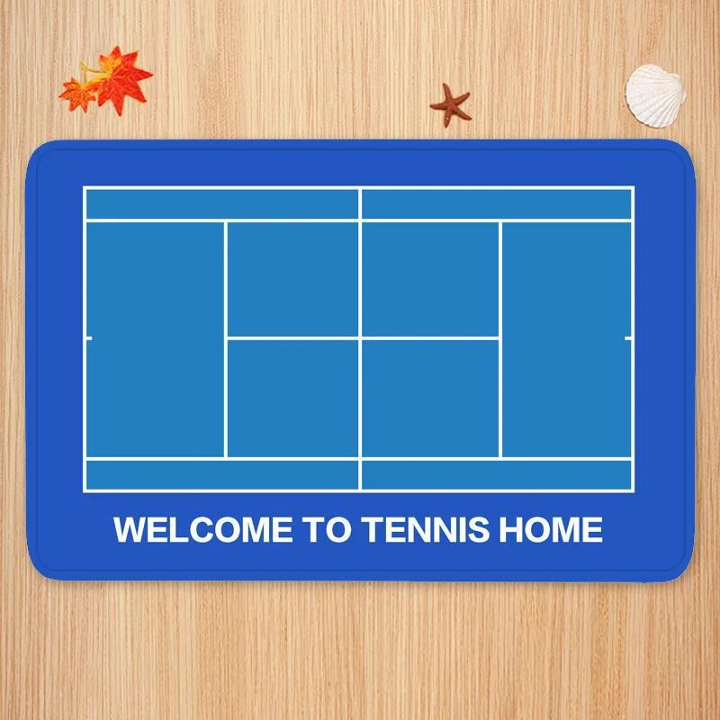 Sports Theme Carpet Mat Tennis - Badminton Set Garden ulasan dan harga
