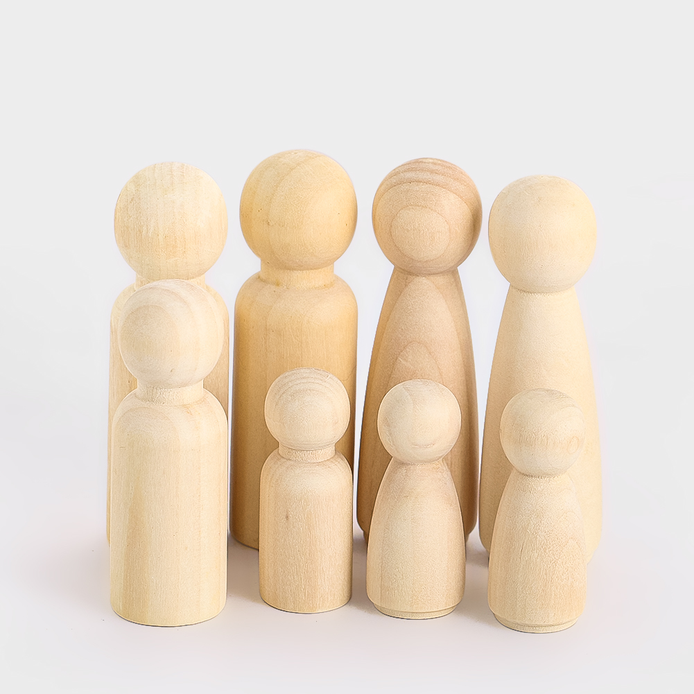 2PCS Wooden Puppet Solidwood C - Party Games Simple ulasan dan harga