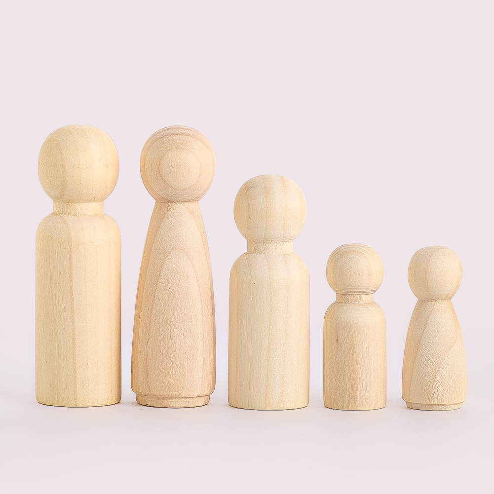 2PCS Wooden Puppet Solidwood C - Party Games Simple ulasan dan harga