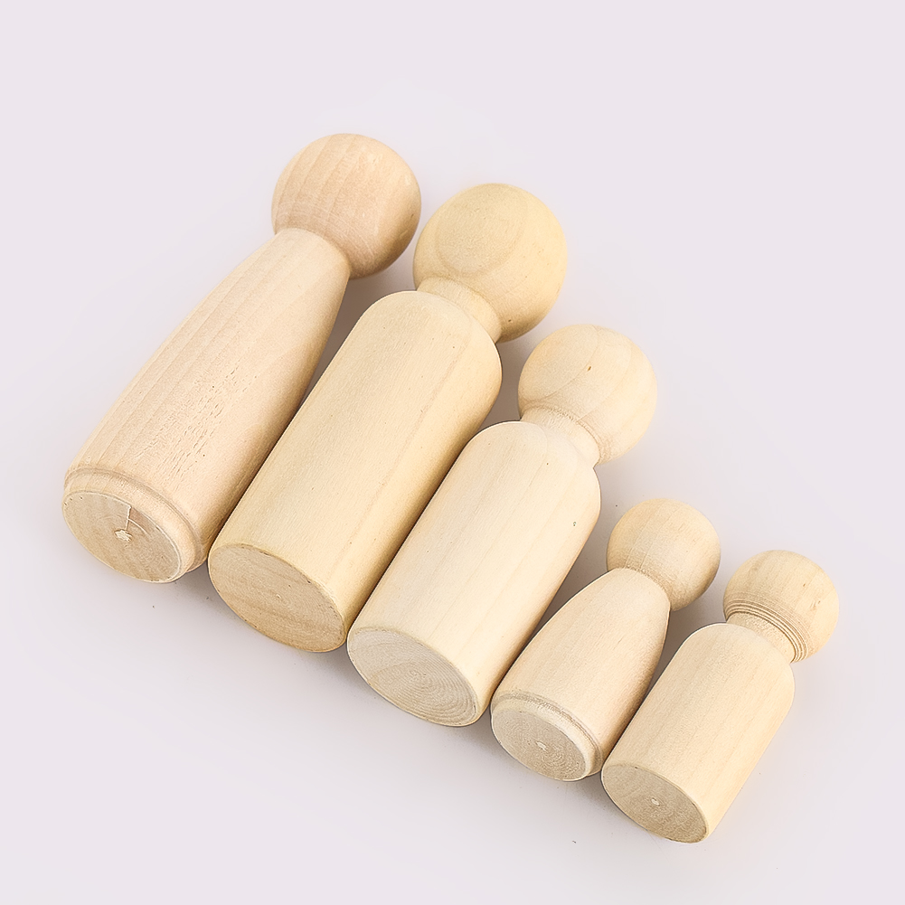 2PCS Wooden Puppet Solidwood C - Party Games Simple ulasan dan harga