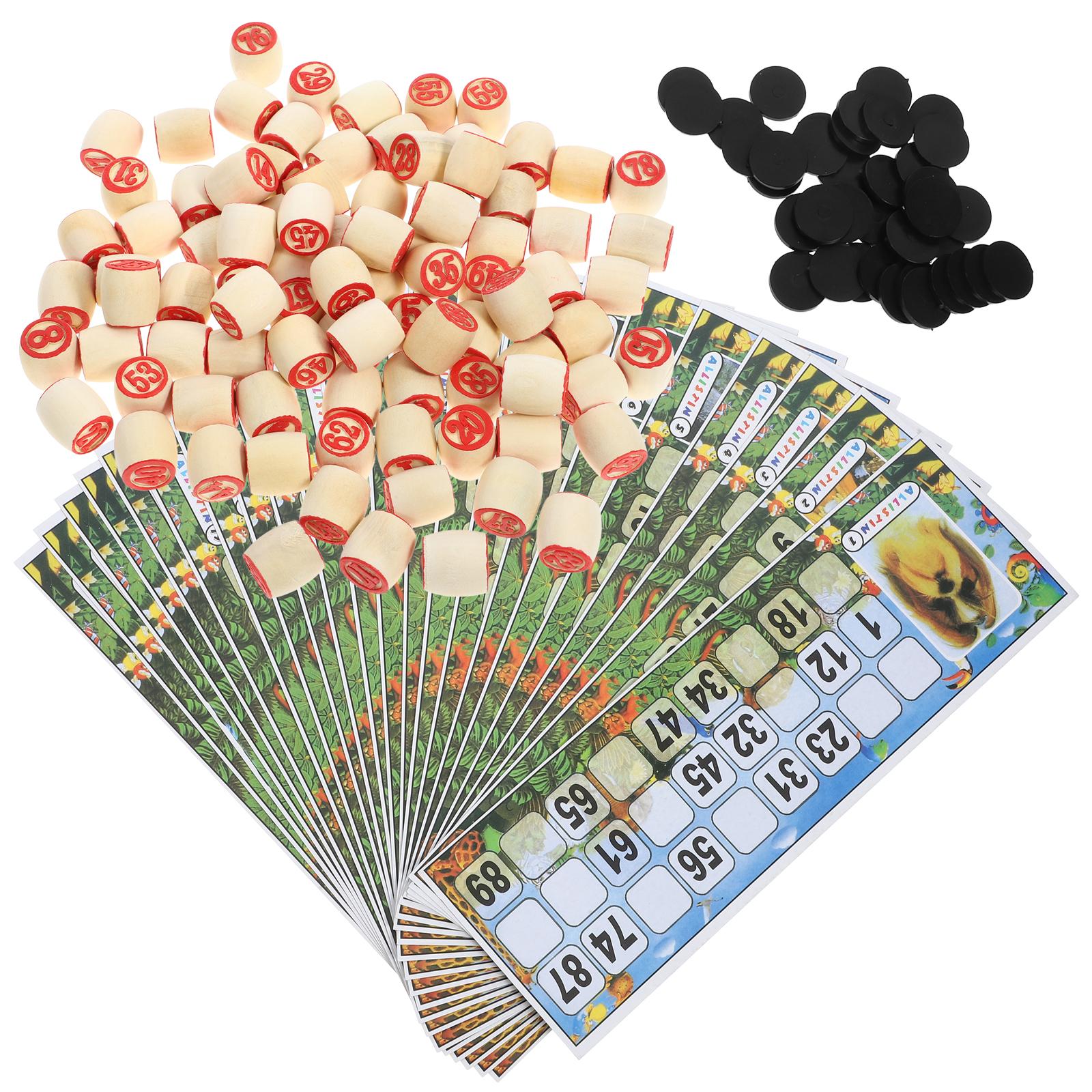 1 set Wooden Number Chess Piec - Party Games Bingo ulasan dan harga