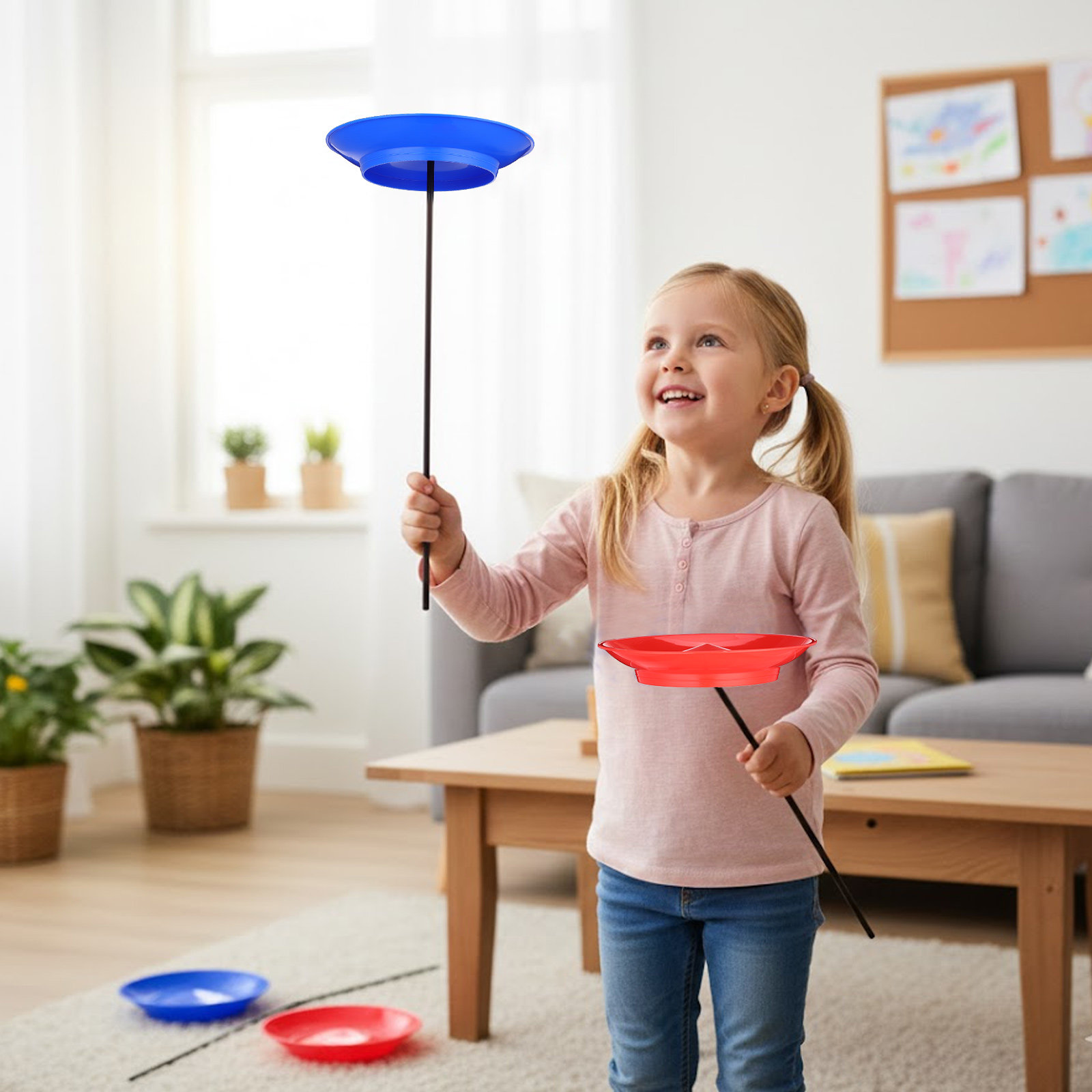 2Sets Juggling Spinning Plates - Party Games No Equipment ulasan dan harga
