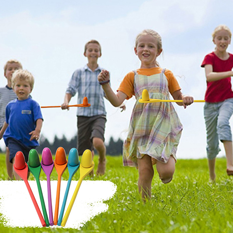 Z. 6 Pcs Egg Spoon Race Game S - Party Games Egg ulasan dan harga