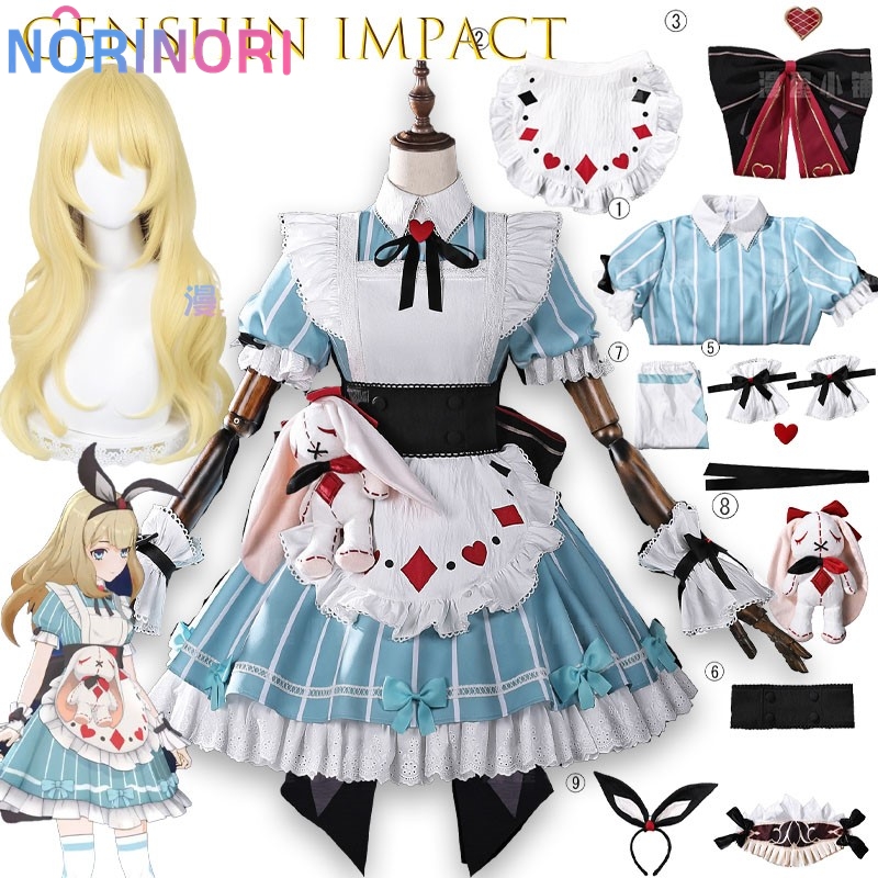 Genshin Impact Alice Cosplay C - Party Games Alice In Wonderland ulasan dan harga