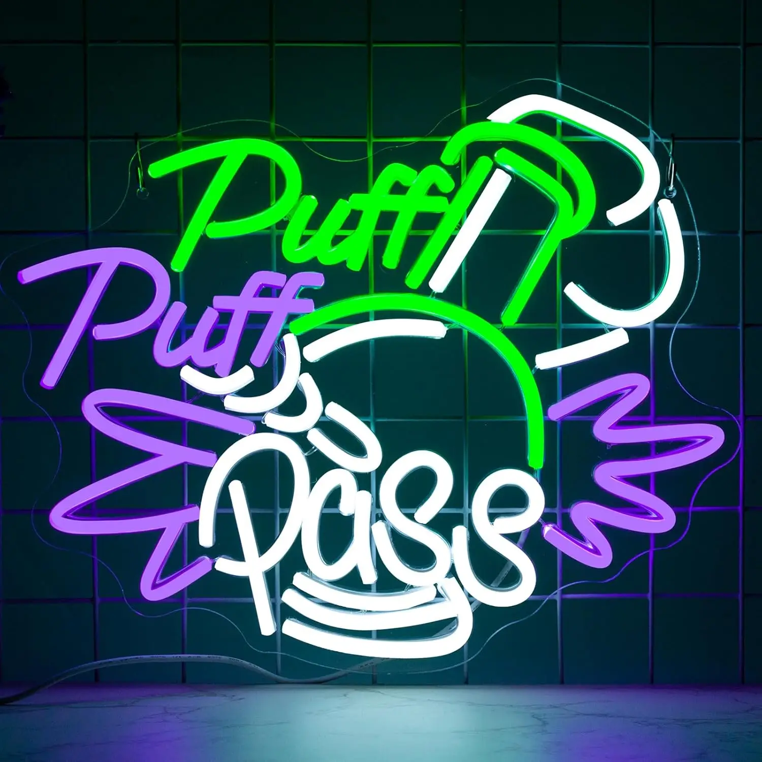 Puff Puff Pass Neon Sign Dimma - Party Games Game Pass ulasan dan harga