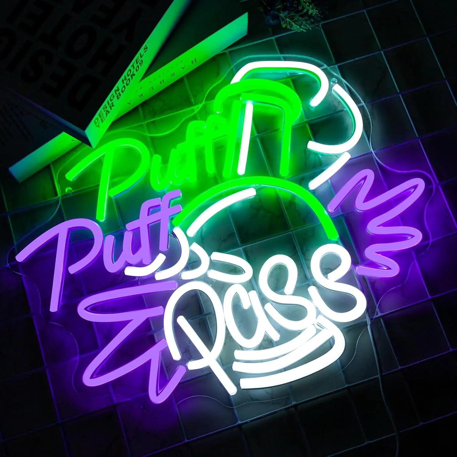 Puff Puff Pass Neon Sign Dimma - Party Games Game Pass ulasan dan harga