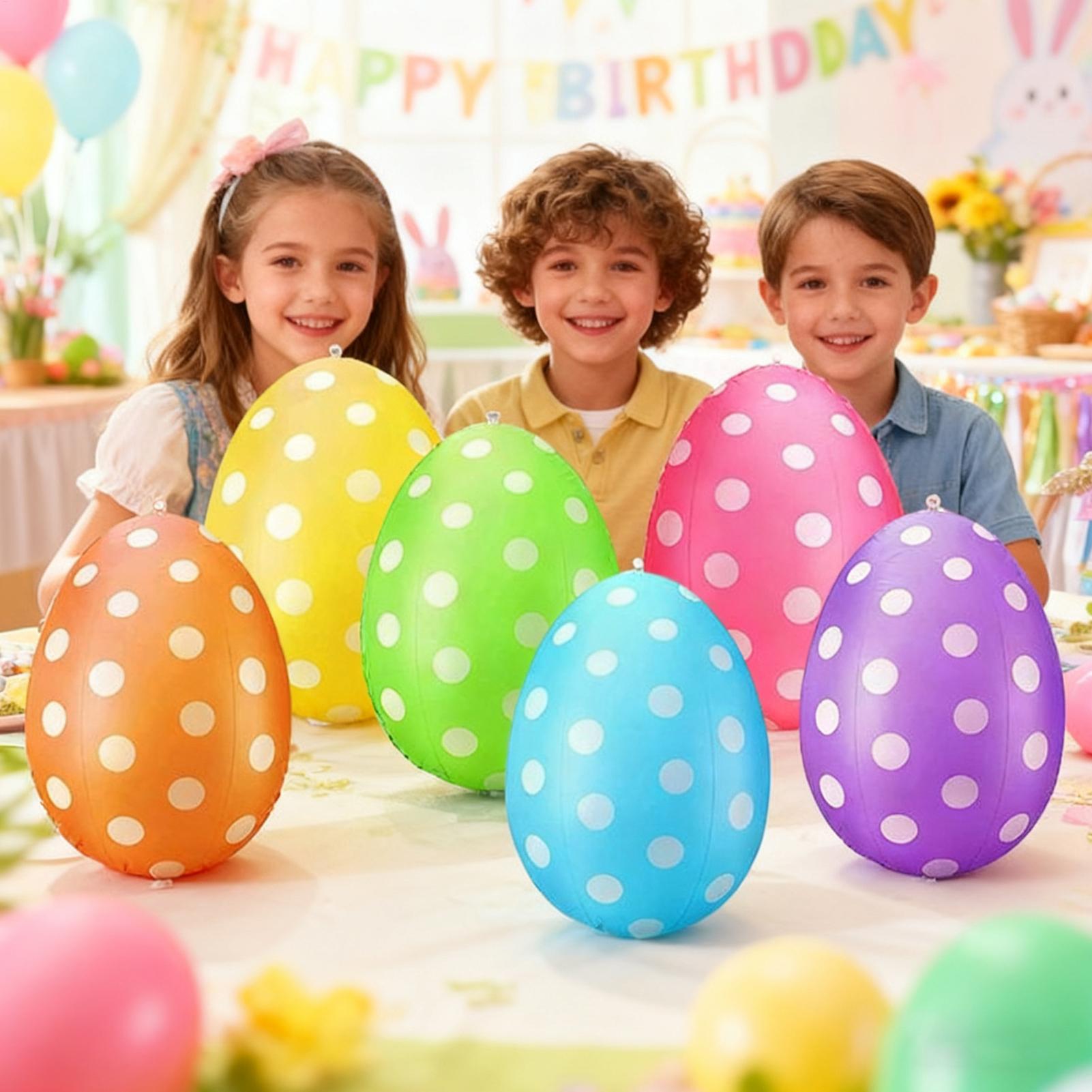 Inflatable Easter Eggs 6Pcs/se - Party Games Egg ulasan dan harga