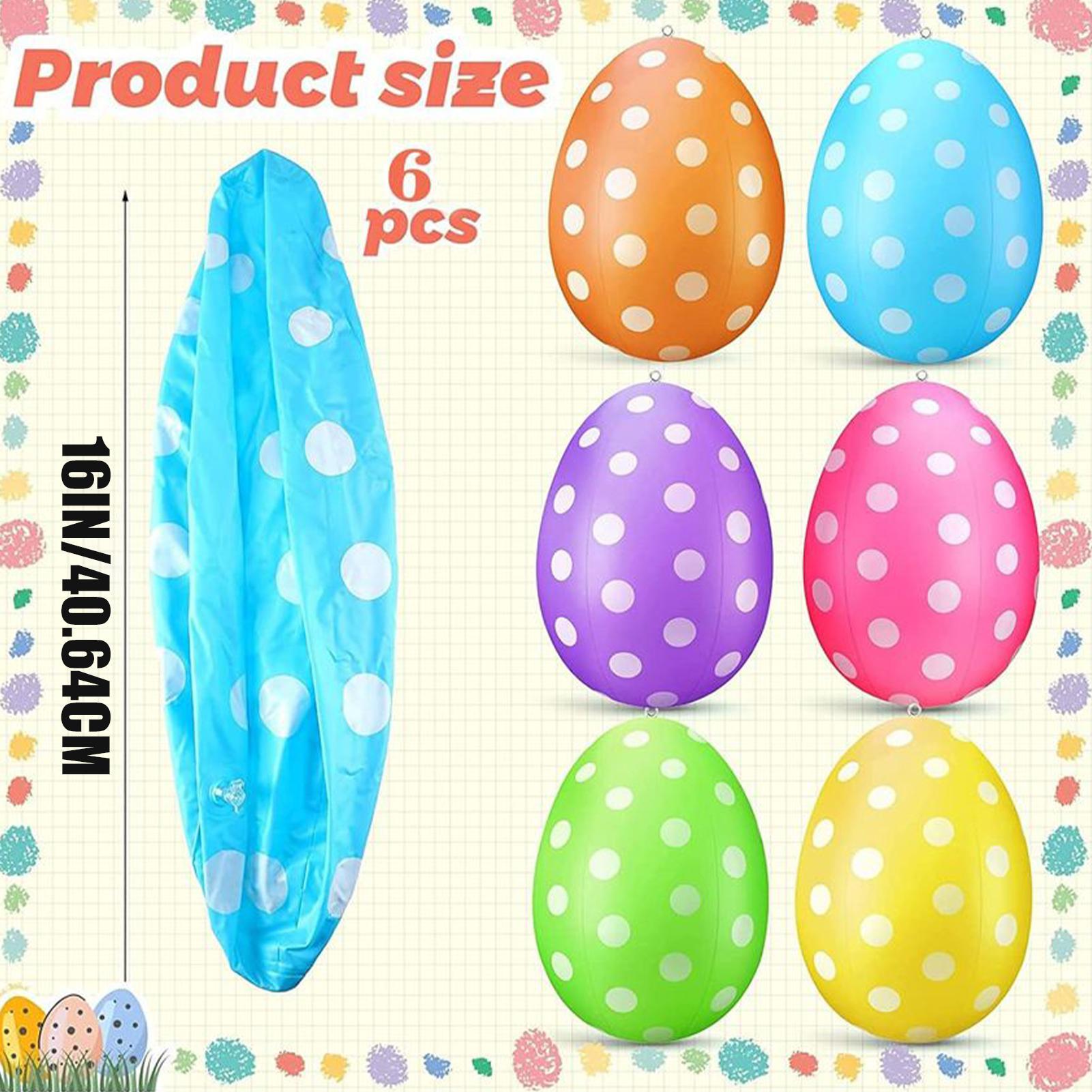 Inflatable Easter Eggs 6Pcs/se - Party Games Egg ulasan dan harga