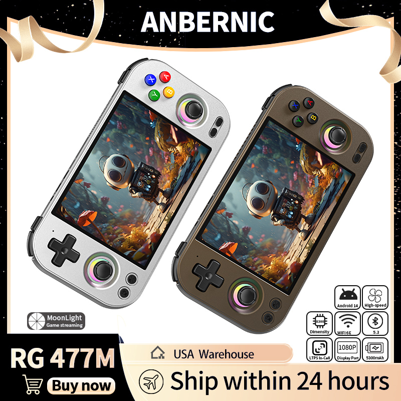 ANBERNIC RG 477M Retro Handhel - Party Games Download ulasan dan harga