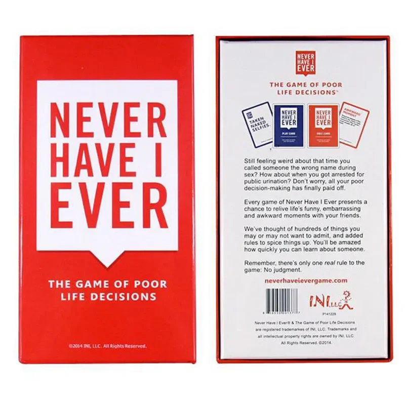 550Cards Never Have I Ever Del - Party Games Never Have I Ever ulasan dan harga