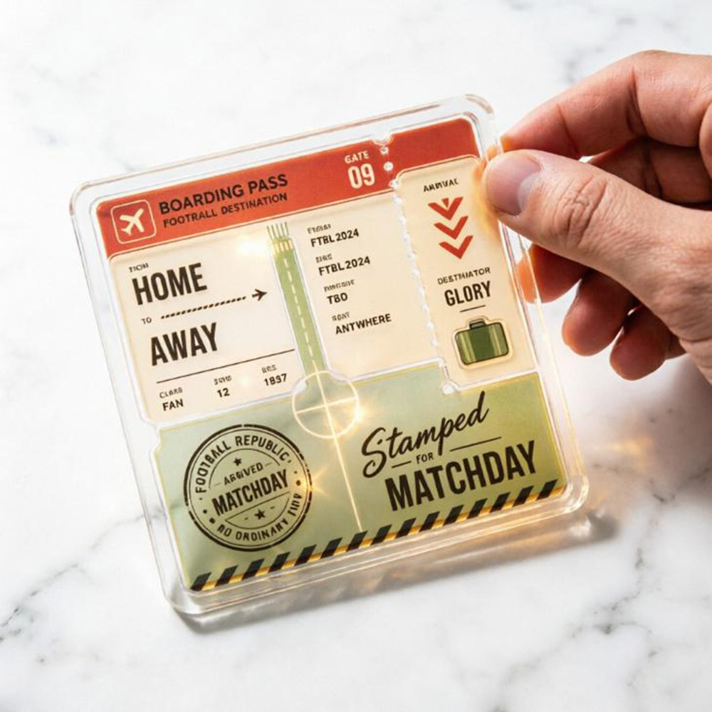 Home Away Boarding Pass Acryli - Party Games Game Pass ulasan dan harga