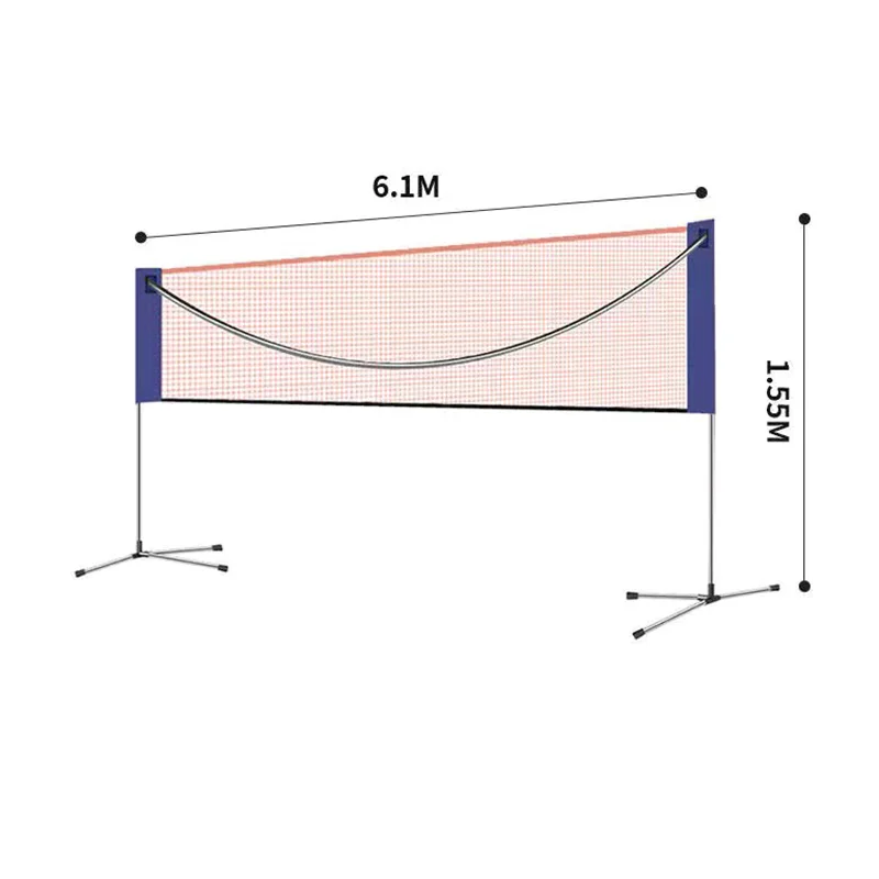 JMZ Badminton Net Stand Portab - Badminton Set Garden ulasan dan harga