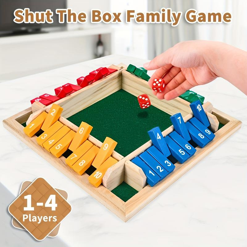 Box Game Wooden Dice Four-Side - Party Games For 7 People ulasan dan harga