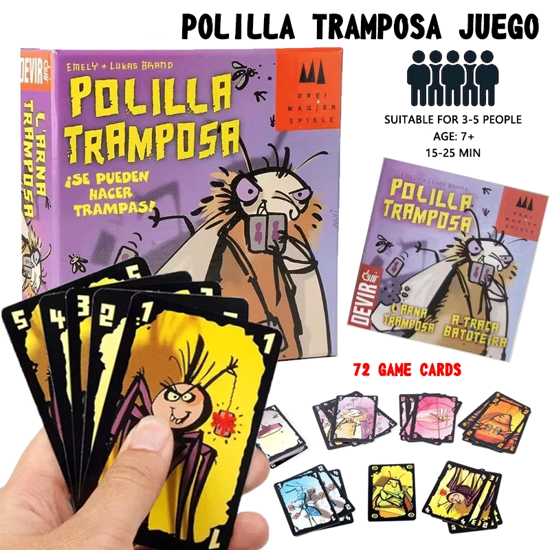 Cheating Moth Spanish Card Gam - Party Games Juegos De Mesa ulasan dan harga