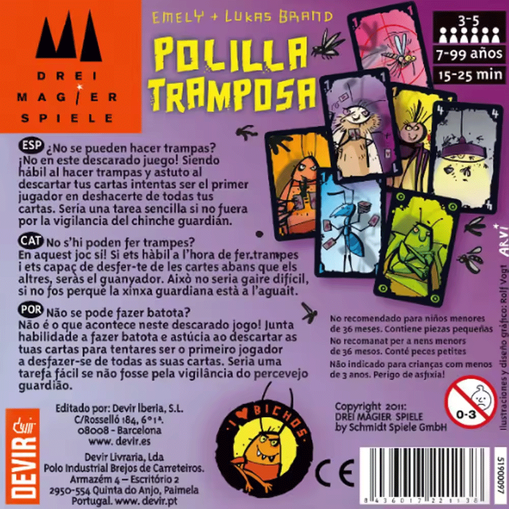 Cheating Moth Spanish Card Gam - Party Games Juegos De Mesa ulasan dan harga