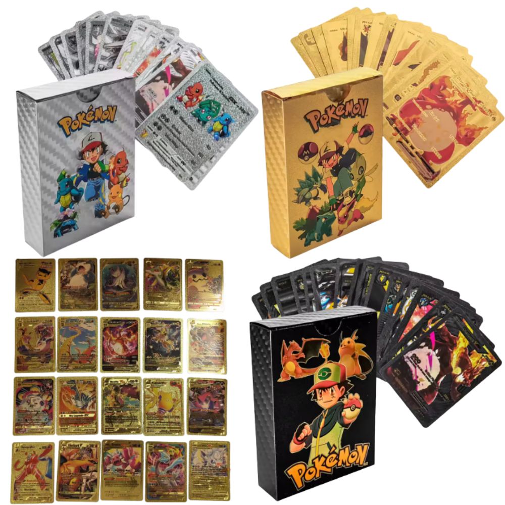 55PCS Pokémon Cards Vmax GX Go - Party Games In Spanish ulasan dan harga
