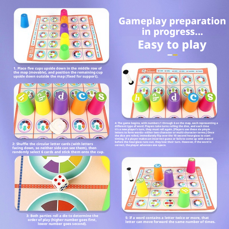 Hot Kids Chinese Pinyin Matchi - Party Games At Home ulasan dan harga