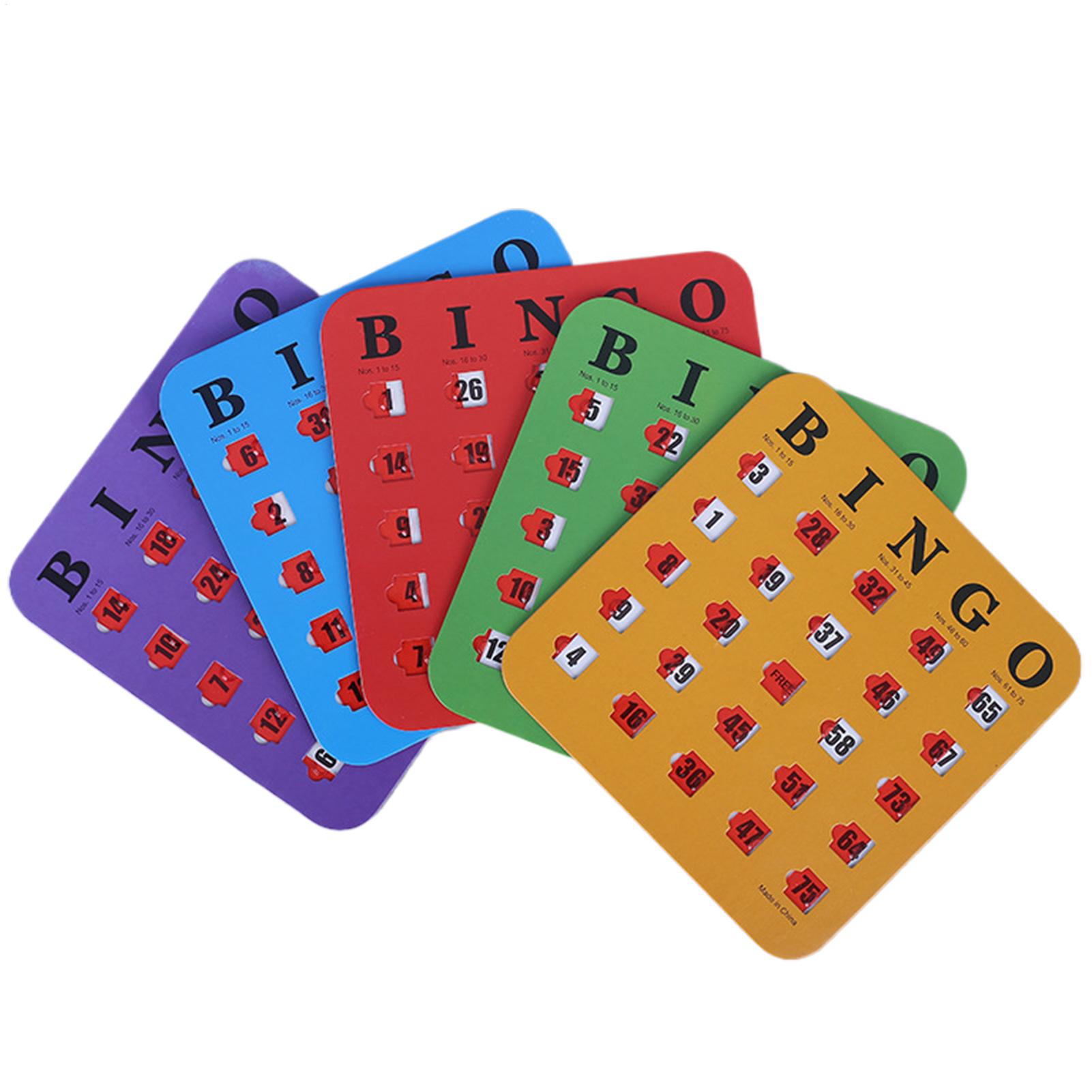 5pcs Sliding Bingo Game Cards  - Party Games At Home ulasan dan harga