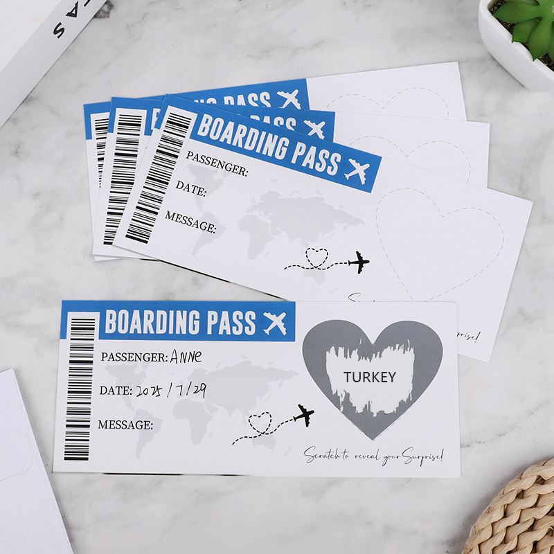 1Set Boarding Pass Scratch Off - Party Games Game Pass ulasan dan harga