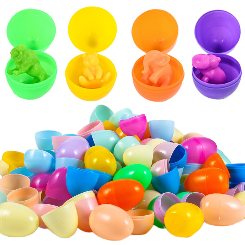 12/24Pcs Empty Easter Eggs Pla - Party Games Egg ulasan dan harga