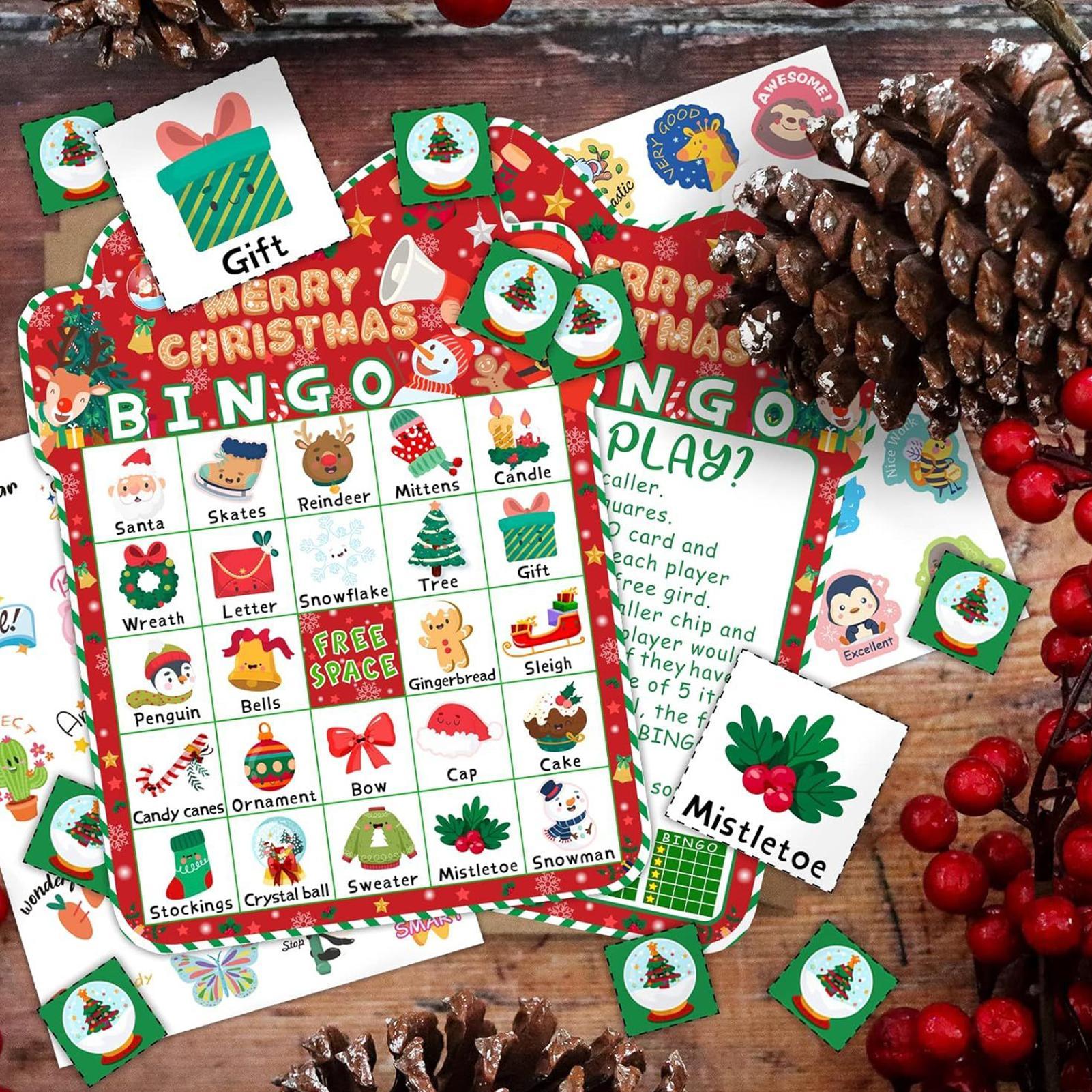 Christmas Bingo Game 24 Cards  - Party Games Bingo ulasan dan harga