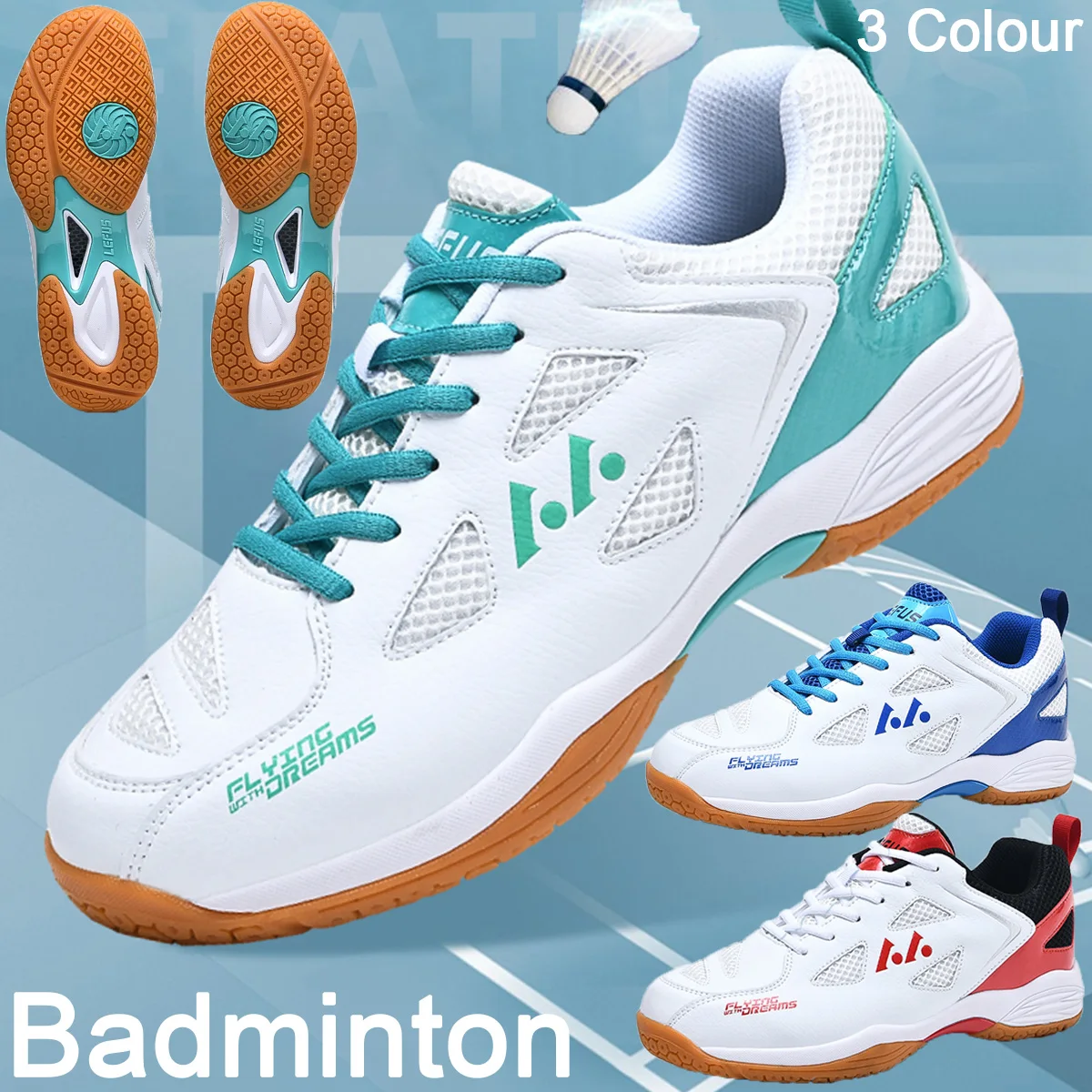 New Men Women Badminton Shoes  - Badminton Set Garden ulasan dan harga