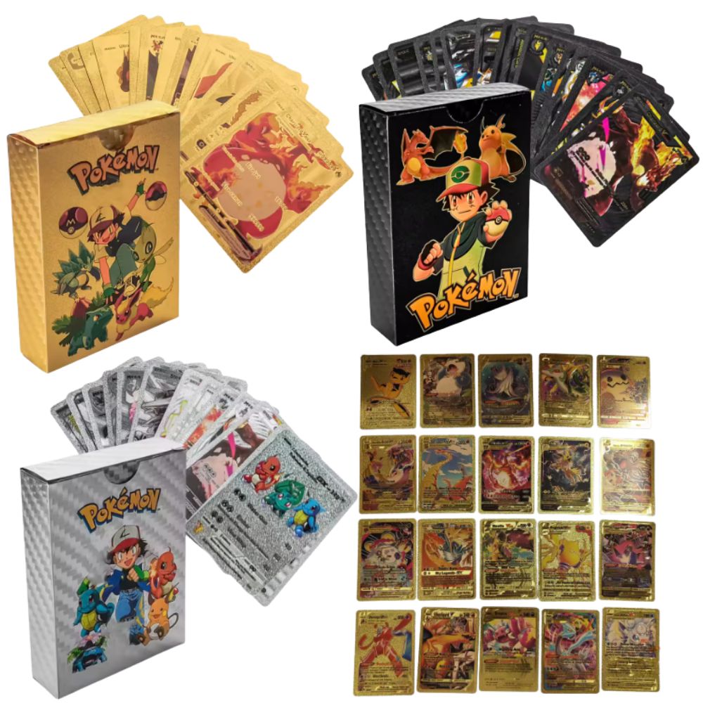 New 55PCS Pokémon Cards Vmax G - Party Games In Spanish ulasan dan harga