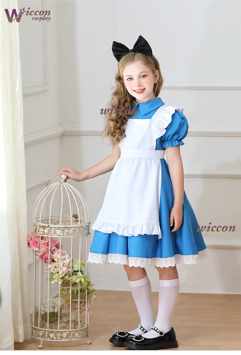 Children Girls Blue Alice in W - Party Games Alice In Wonderland ulasan dan harga