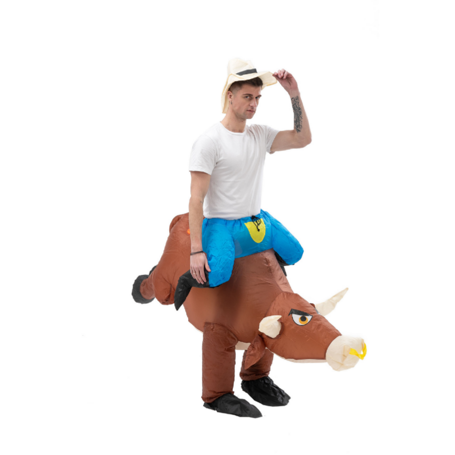 Fun Inflatable Cowboy Costume  - Party Games In Spanish ulasan dan harga