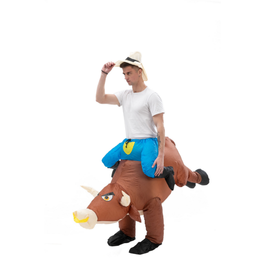 Fun Inflatable Cowboy Costume  - Party Games In Spanish ulasan dan harga
