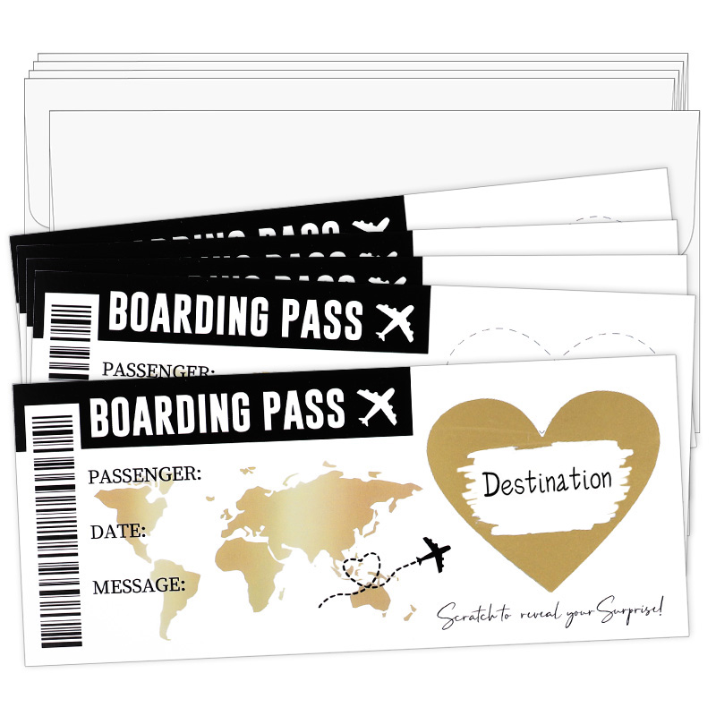 1Set Boarding Pass Scratch Off - Party Games Game Pass ulasan dan harga