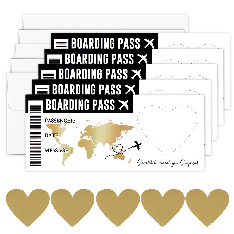 1Set Boarding Pass Scratch Off - Party Games Game Pass ulasan dan harga