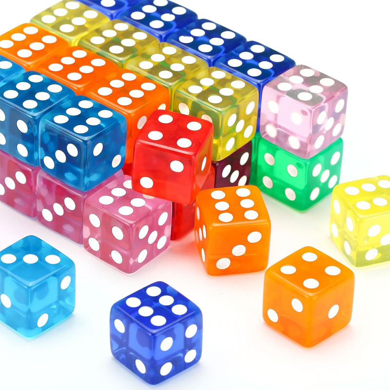 12PCS 16MM Transparent Dice Fo - Party Games Juegos De Mesa ulasan dan harga