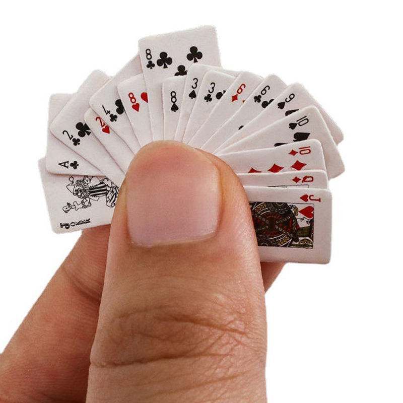 Mini Poker Playing Cards Cute  - Party Games Juegos De Mesa ulasan dan harga