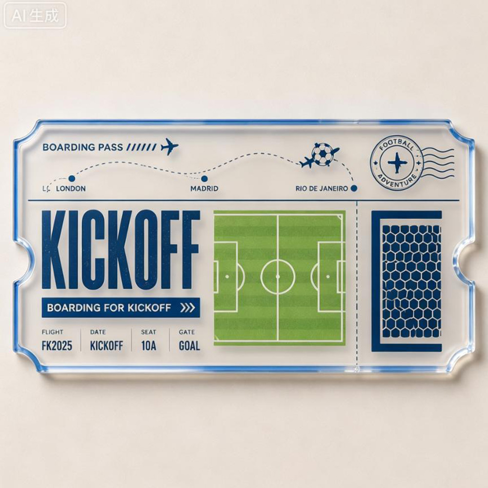 Soccer Travel Ticket Acrylic C - Party Games Game Pass ulasan dan harga