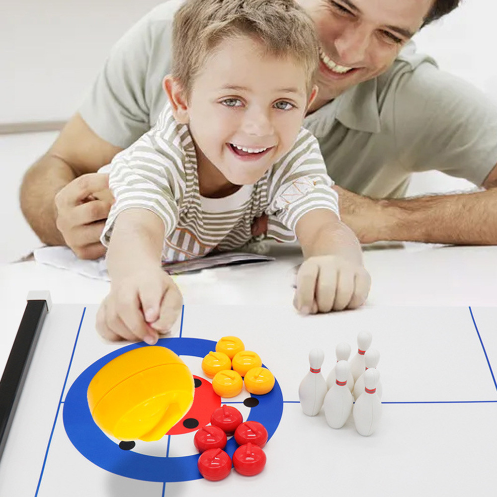 New Mini Curling&Bowling Table - Party Games Indoor ulasan dan harga