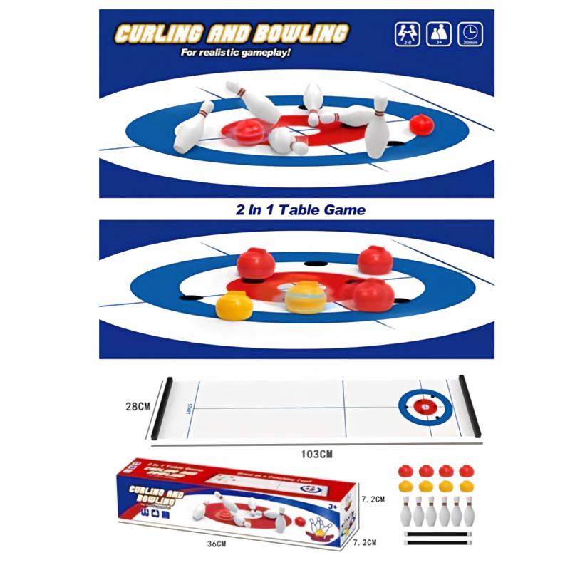 New Mini Curling&Bowling Table - Party Games Indoor ulasan dan harga