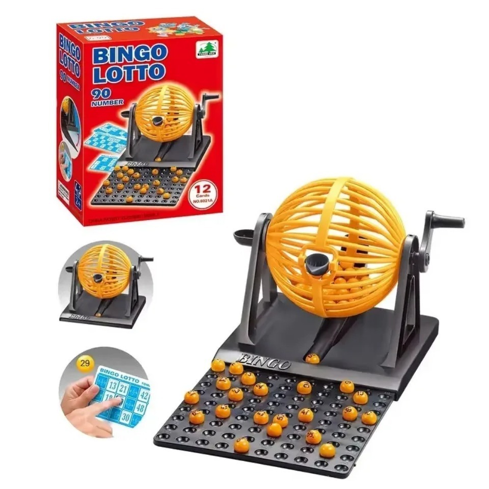 Deluxe Bingo Game Set with Cag - Party Games Juegos De Mesa ulasan dan harga
