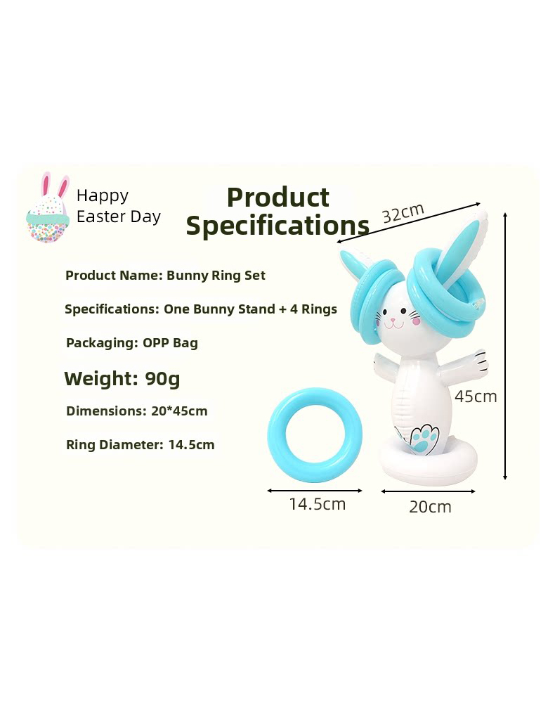 Easter Inflatable Bunny Ring T - Party Games Egg ulasan dan harga