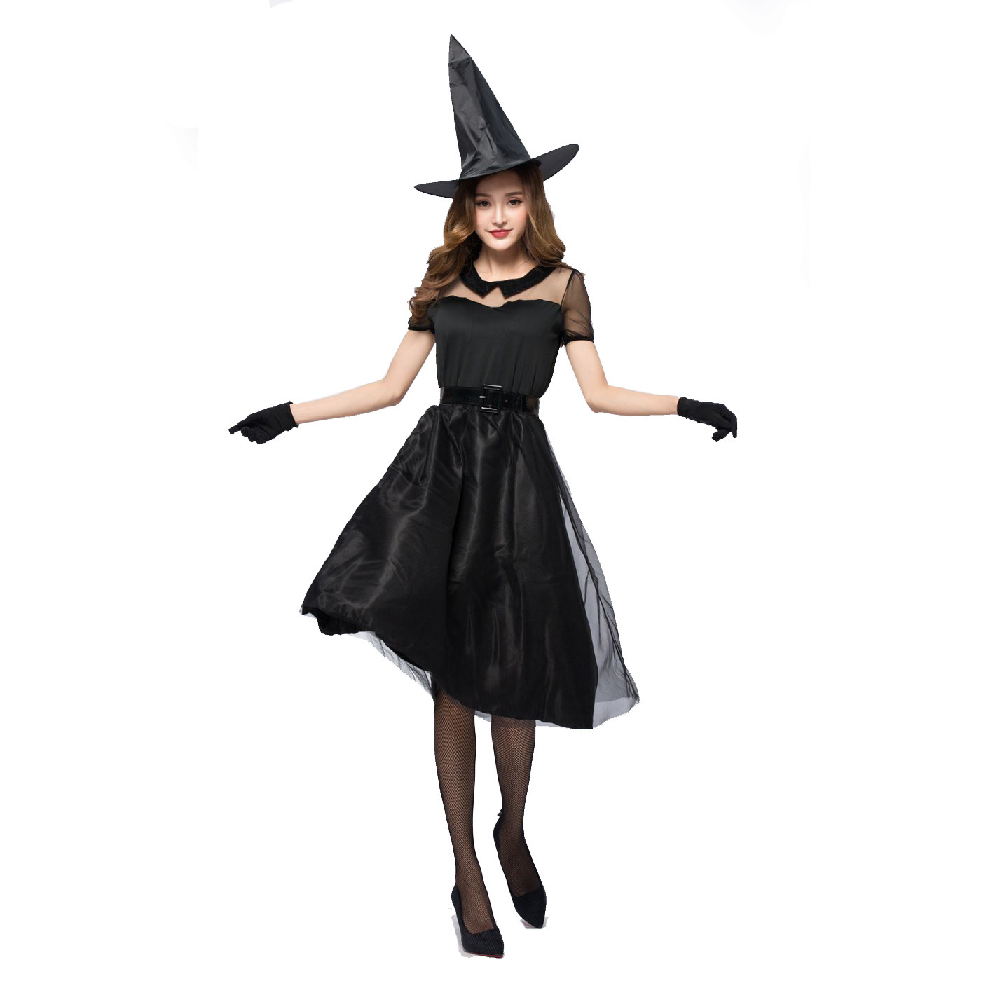 Halloween Black Veil Witch Cos - Party Games Simple ulasan dan harga