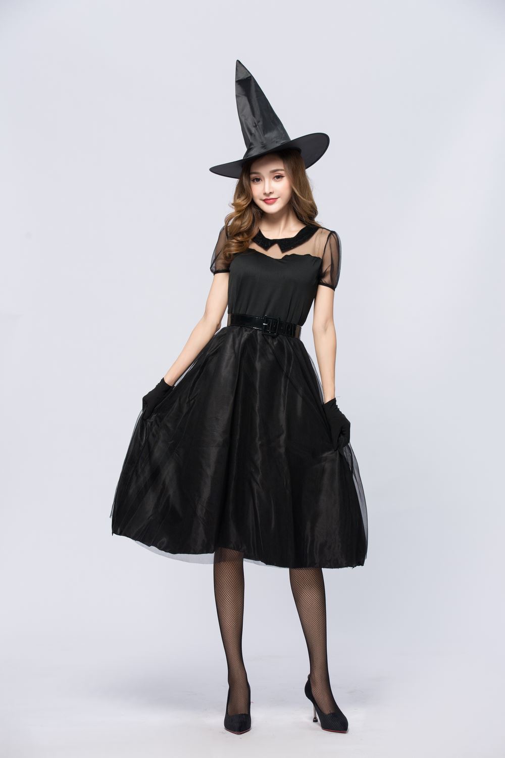 Halloween Black Veil Witch Cos - Party Games Simple ulasan dan harga