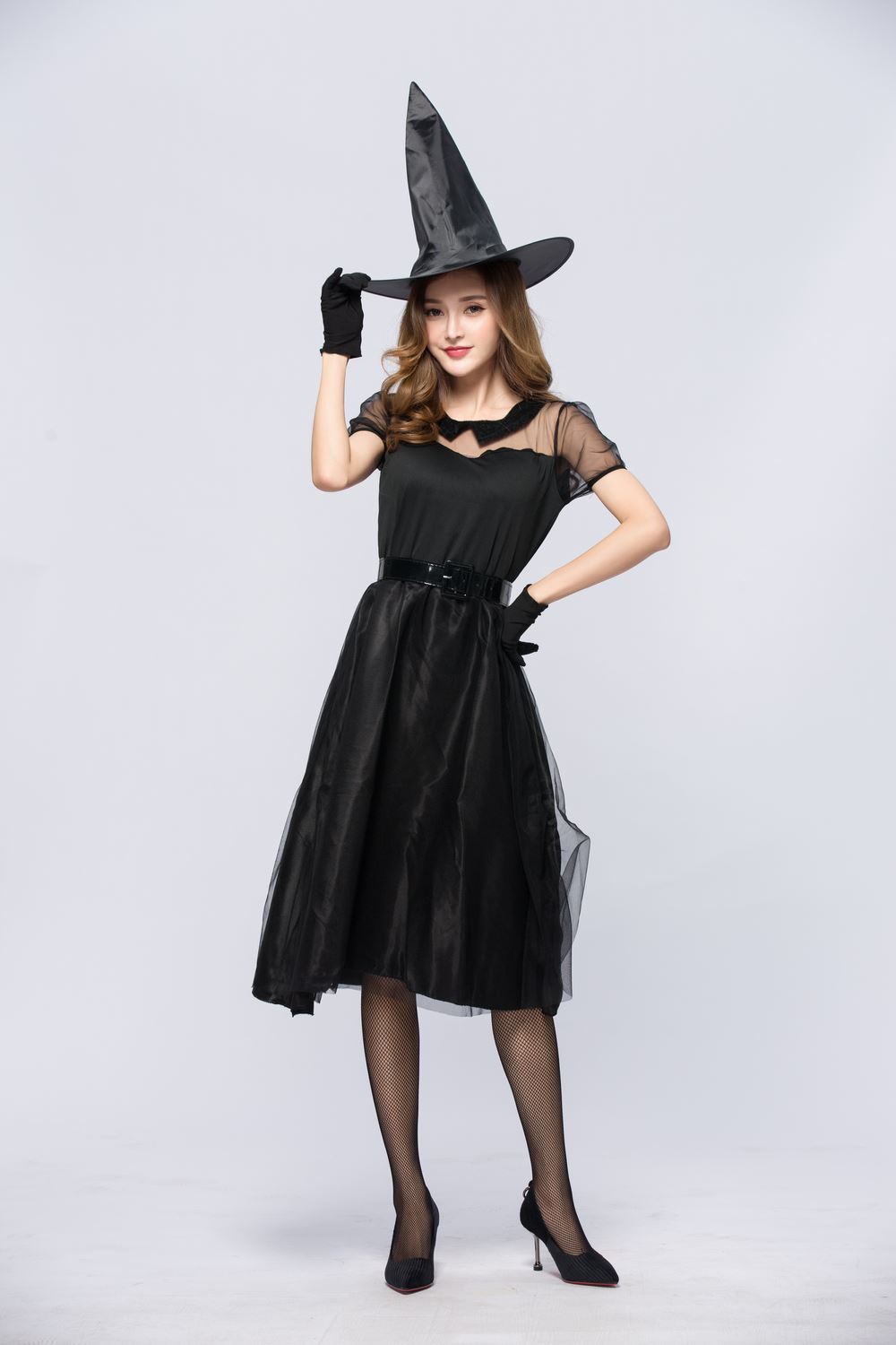 Halloween Black Veil Witch Cos - Party Games Simple ulasan dan harga