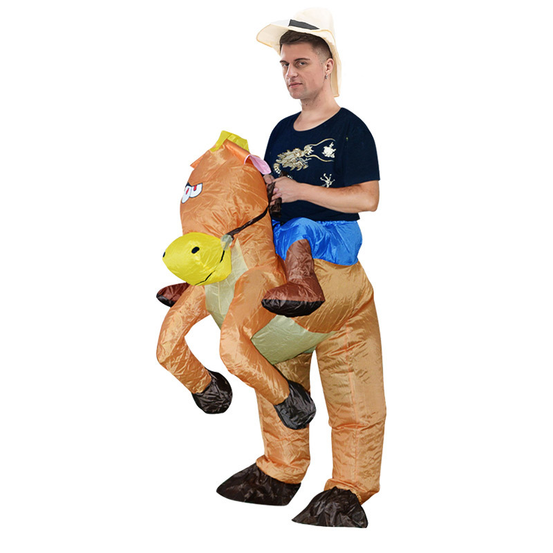 Fun Inflatable Cowboy Costume  - Party Games In Spanish ulasan dan harga