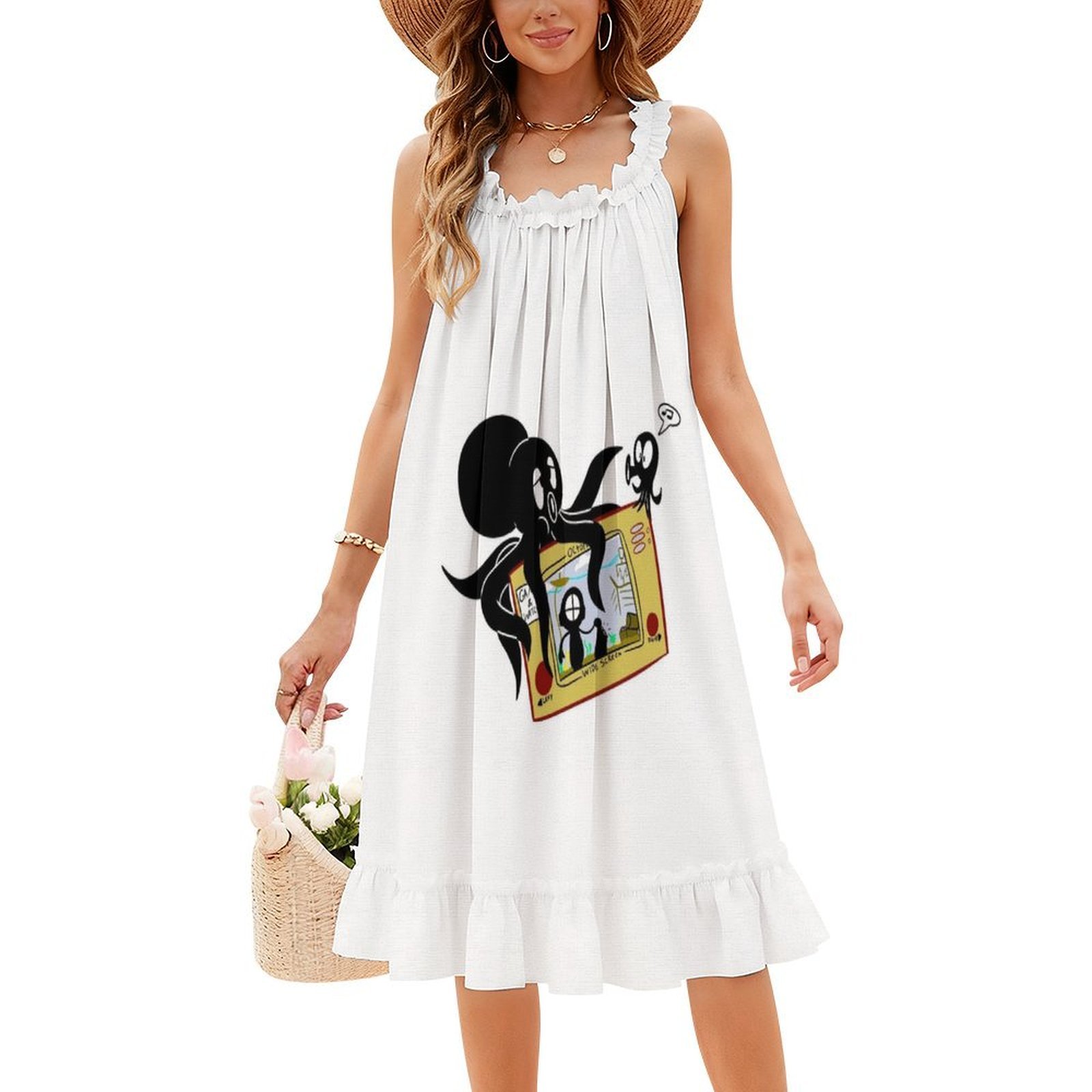 Octopus Vintage Bohemian Dress - Party Games Summer ulasan dan harga