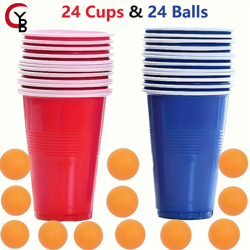 YANBIGUO Beer Pong Game Set 24 - Party Games Jenga ulasan dan harga